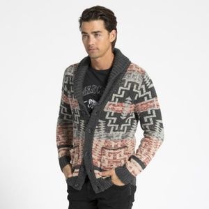 Adam Levine Mens Chunky Knit Cardigan Sz.MD
